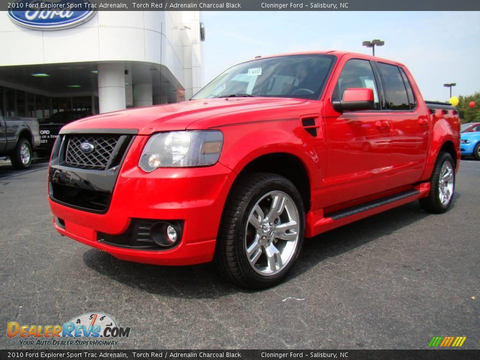 2010 Ford Explorer Sport Trac Adrenalin Torch Red / Adrenalin Charcoal Black Photo #6