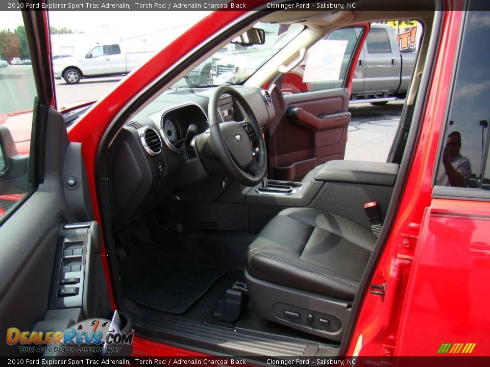 2010 Ford Explorer Sport Trac Adrenalin Torch Red / Adrenalin Charcoal Black Photo #8
