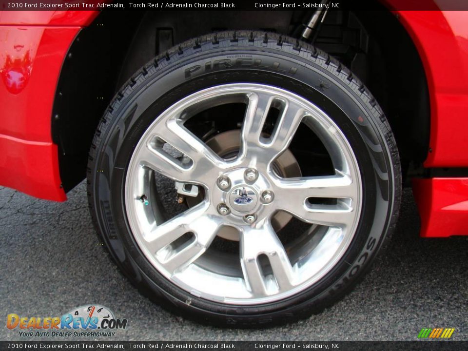 2010 Ford Explorer Sport Trac Adrenalin Torch Red / Adrenalin Charcoal Black Photo #17