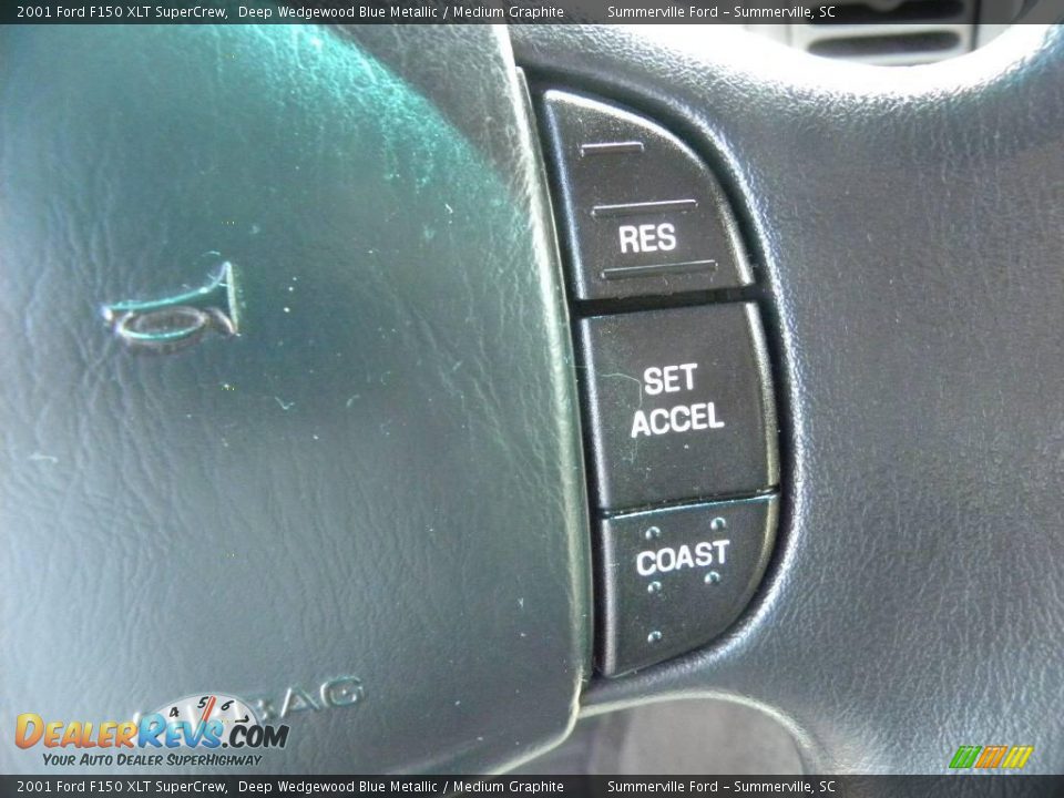 2001 Ford F150 XLT SuperCrew Deep Wedgewood Blue Metallic / Medium Graphite Photo #20