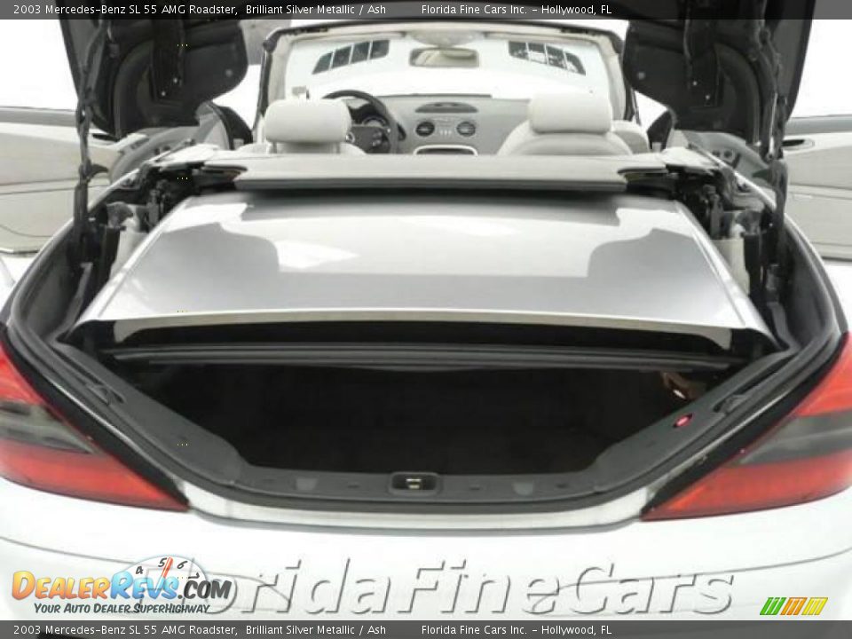 2003 Mercedes-Benz SL 55 AMG Roadster Brilliant Silver Metallic / Ash Photo #11