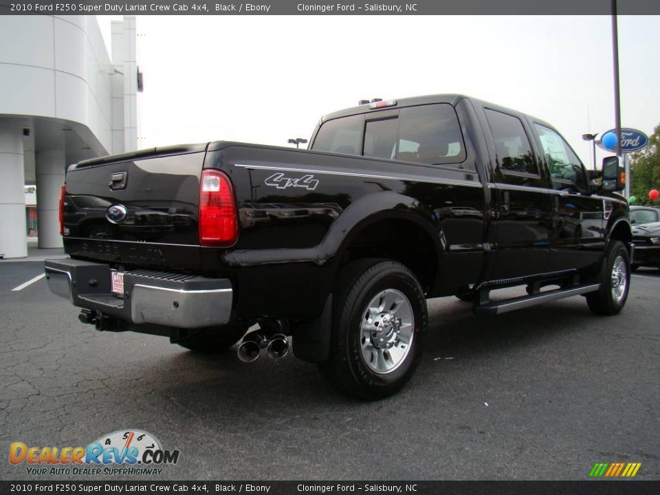2010 Ford F250 Super Duty Lariat Crew Cab 4x4 Black / Ebony Photo #3