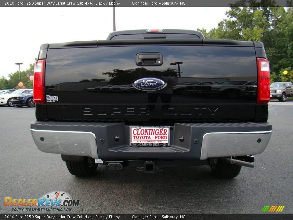 2010 Ford F250 Super Duty Lariat Crew Cab 4x4 Black / Ebony Photo #4
