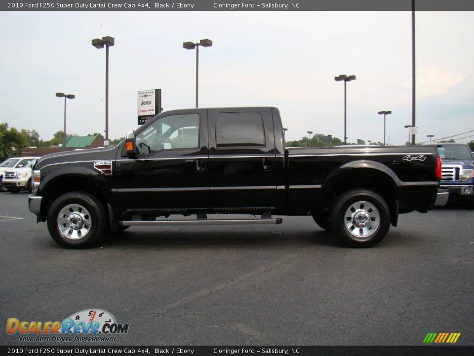 2010 Ford F250 Super Duty Lariat Crew Cab 4x4 Black / Ebony Photo #5