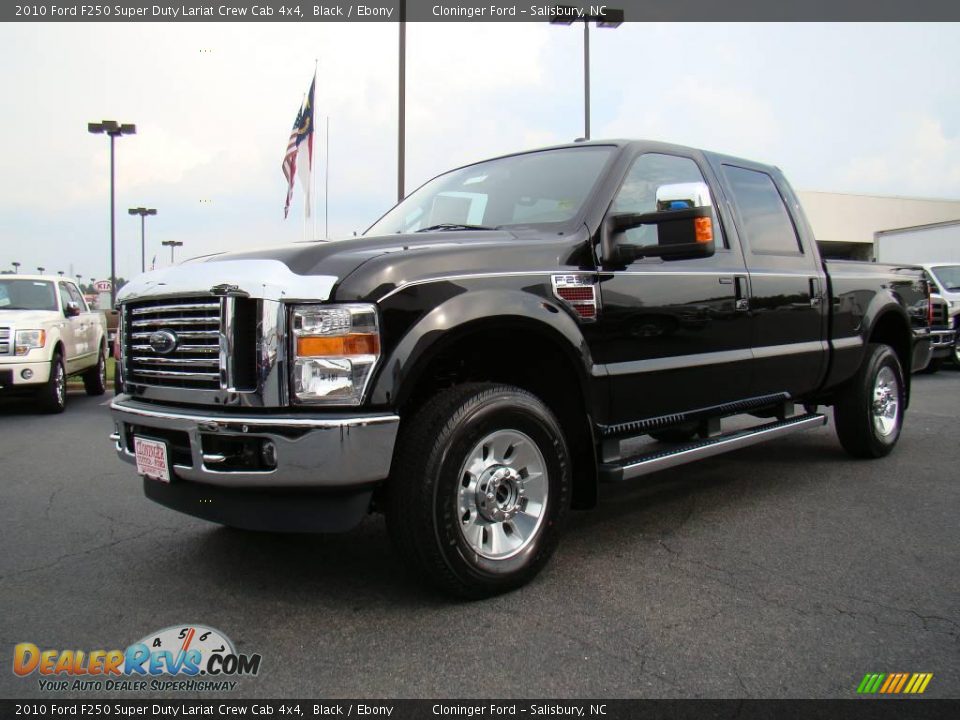 2010 Ford F250 Super Duty Lariat Crew Cab 4x4 Black / Ebony Photo #6