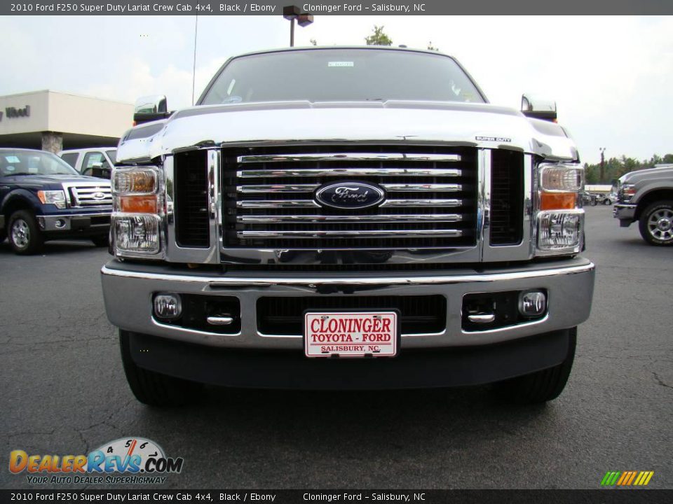 2010 Ford F250 Super Duty Lariat Crew Cab 4x4 Black / Ebony Photo #7