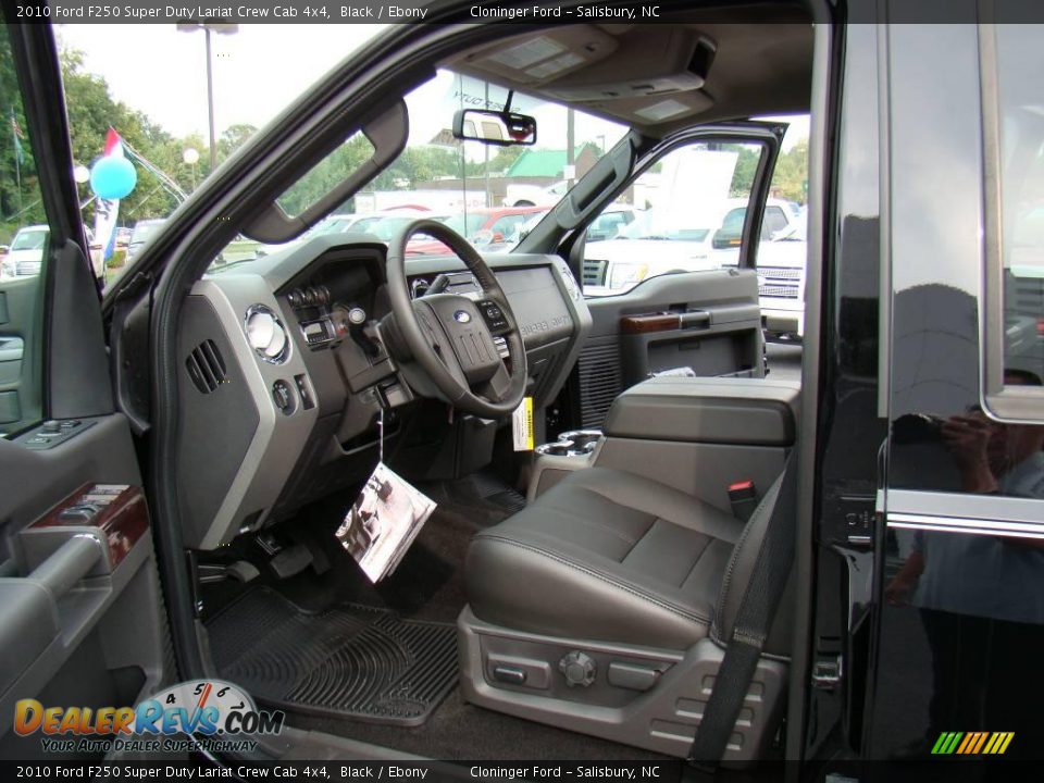 2010 Ford F250 Super Duty Lariat Crew Cab 4x4 Black / Ebony Photo #8