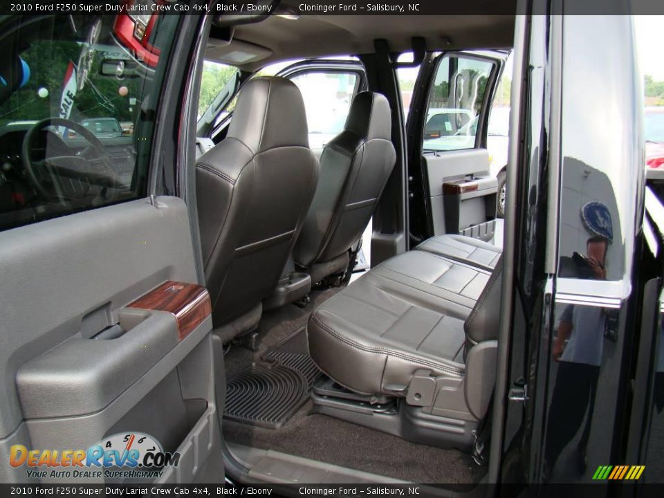 2010 Ford F250 Super Duty Lariat Crew Cab 4x4 Black / Ebony Photo #9