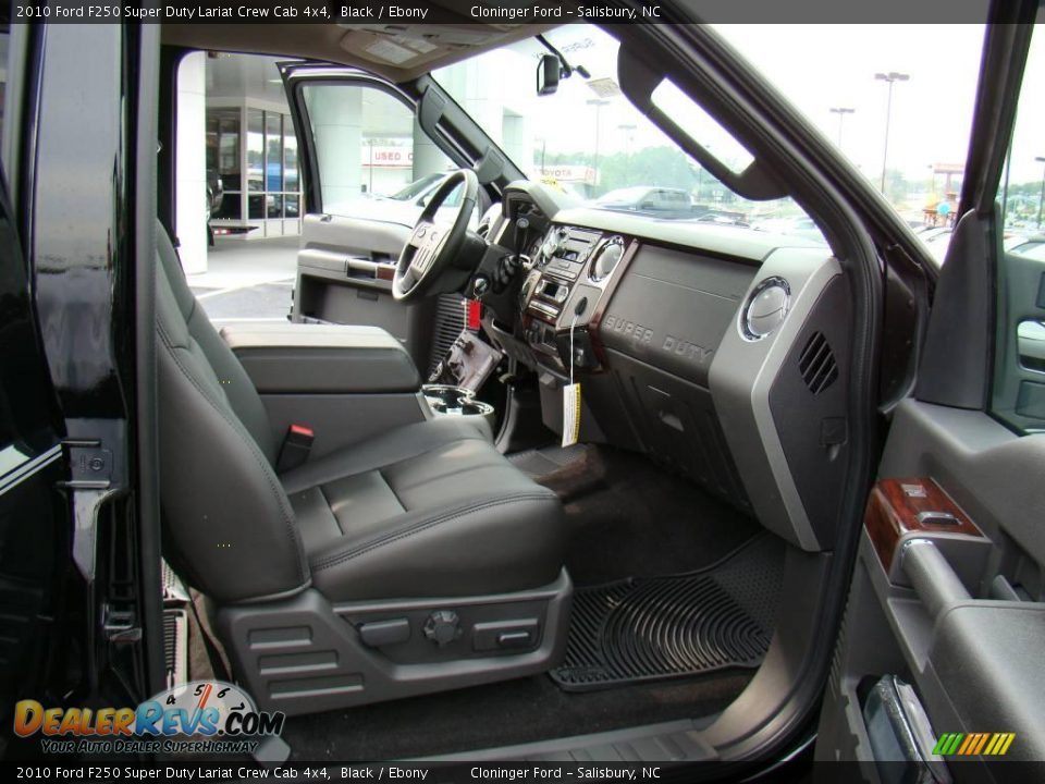 2010 Ford F250 Super Duty Lariat Crew Cab 4x4 Black / Ebony Photo #12