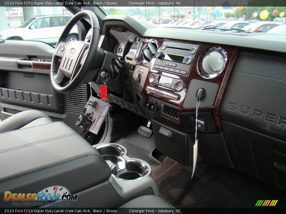 2010 Ford F250 Super Duty Lariat Crew Cab 4x4 Black / Ebony Photo #13