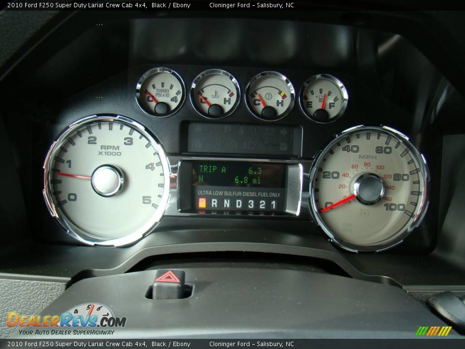 2010 Ford F250 Super Duty Lariat Crew Cab 4x4 Black / Ebony Photo #21