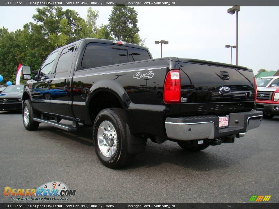 2010 Ford F250 Super Duty Lariat Crew Cab 4x4 Black / Ebony Photo #33