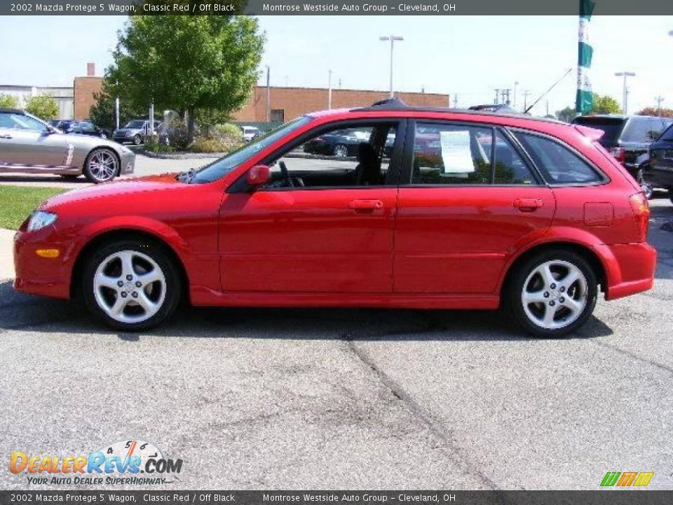 2002 Mazda Protege 5 Wagon Classic Red / Off Black Photo #2