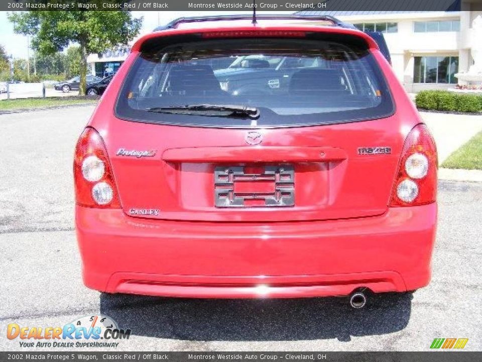 2002 Mazda Protege 5 Wagon Classic Red / Off Black Photo #4
