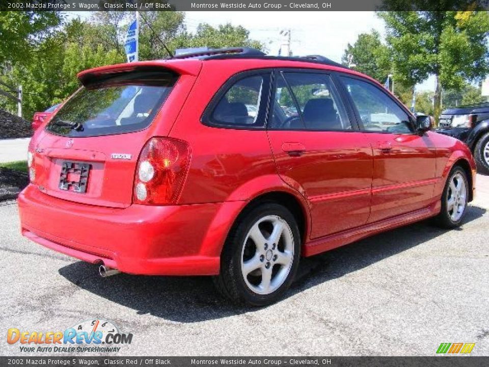 2002 Mazda Protege 5 Wagon Classic Red / Off Black Photo #5