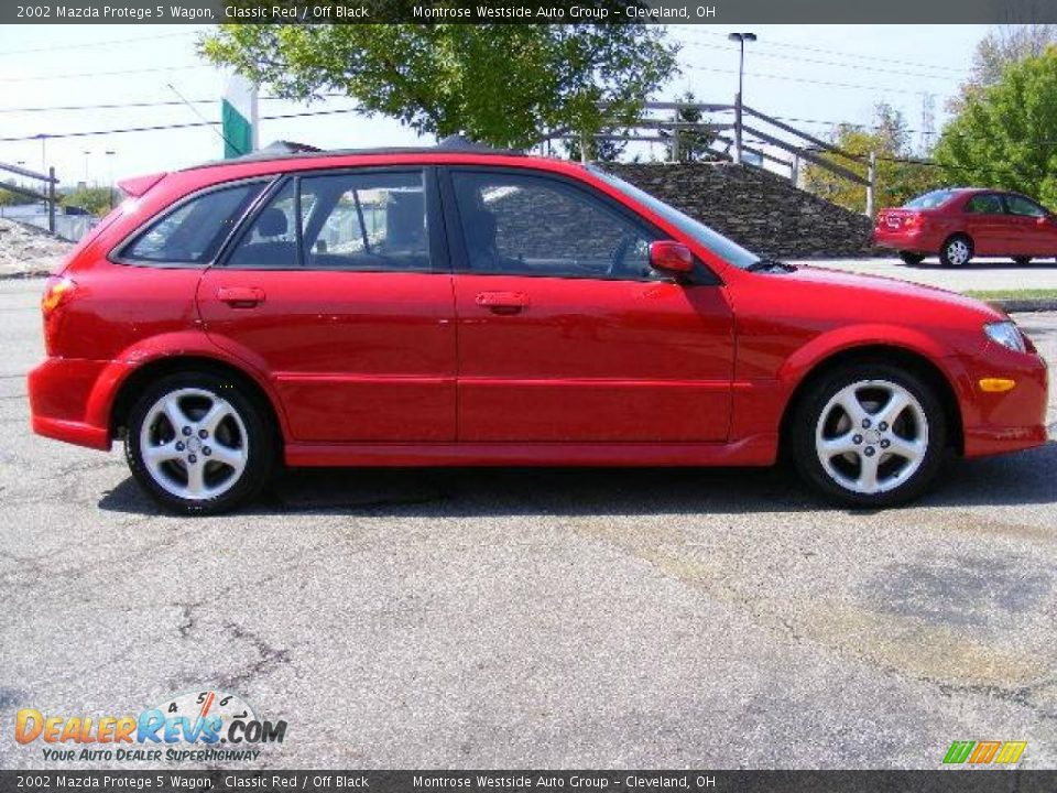 2002 Mazda Protege 5 Wagon Classic Red / Off Black Photo #6