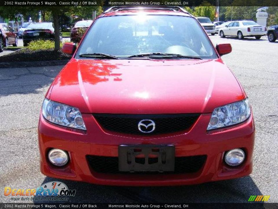 2002 Mazda Protege 5 Wagon Classic Red / Off Black Photo #8