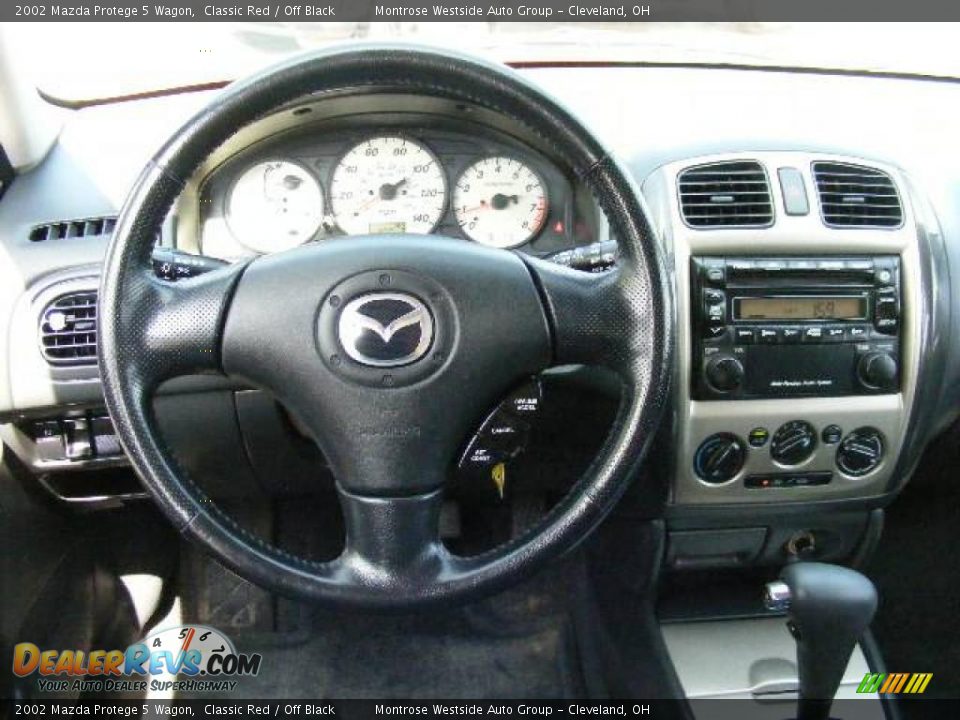 2002 Mazda Protege 5 Wagon Classic Red / Off Black Photo #14