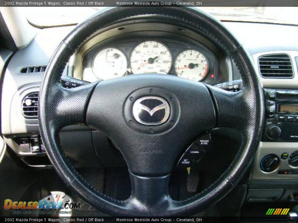 2002 Mazda Protege 5 Wagon Classic Red / Off Black Photo #15
