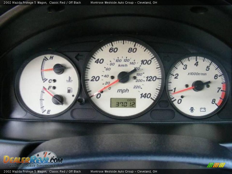 2002 Mazda Protege 5 Wagon Classic Red / Off Black Photo #16