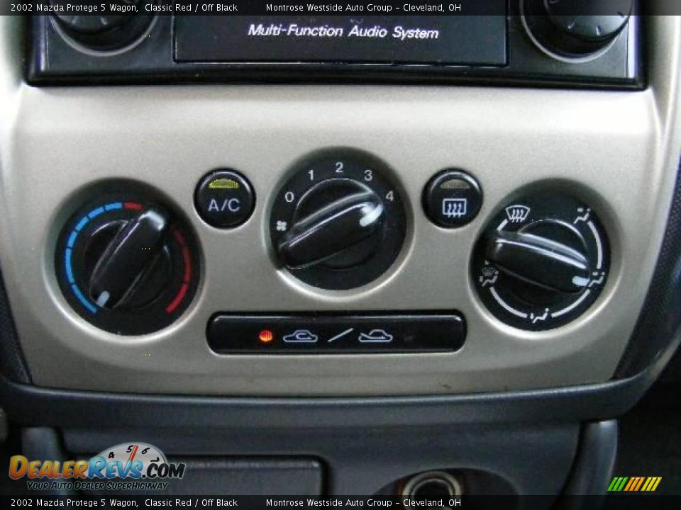 2002 Mazda Protege 5 Wagon Classic Red / Off Black Photo #20