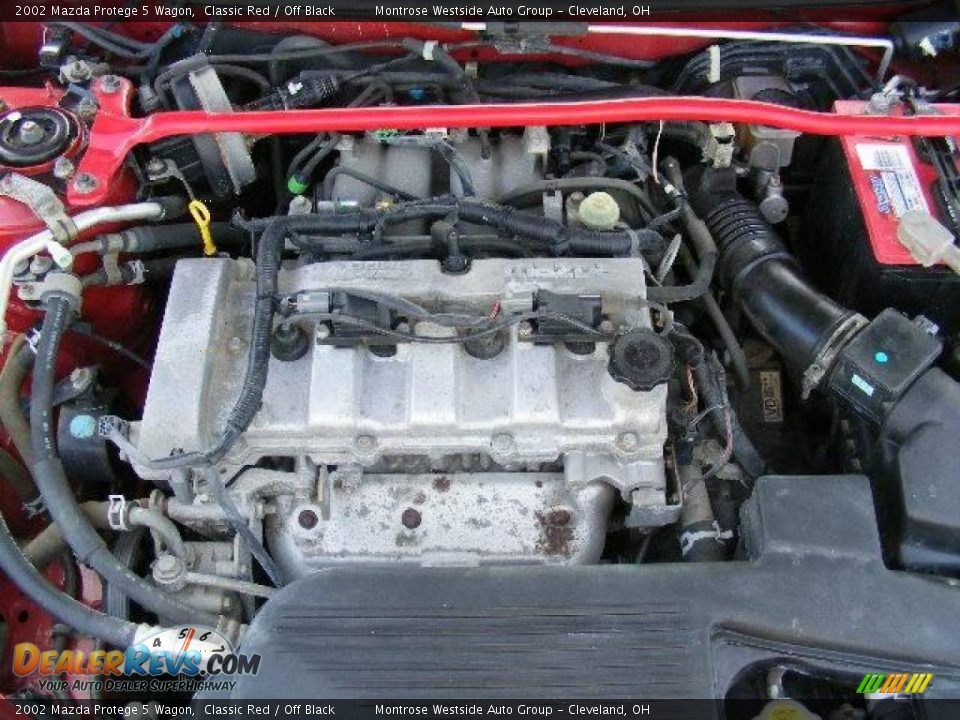 2002 Mazda Protege 5 Wagon Classic Red / Off Black Photo #26