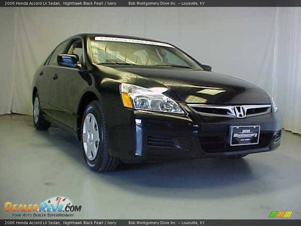 2006 Honda Accord LX Sedan Nighthawk Black Pearl / Ivory Photo #4