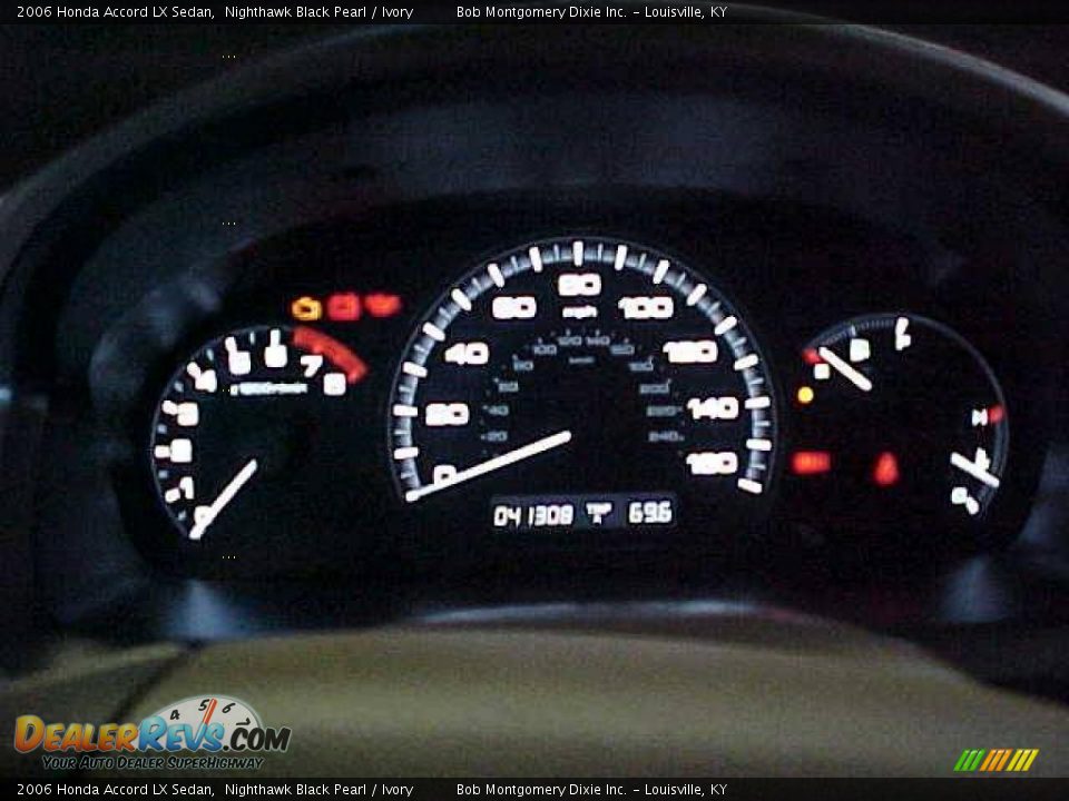 2006 Honda Accord LX Sedan Nighthawk Black Pearl / Ivory Photo #17