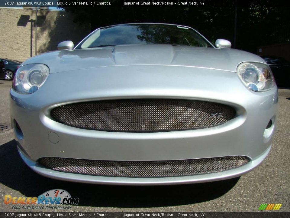 2007 Jaguar XK XK8 Coupe Liquid Silver Metallic / Charcoal Photo #2