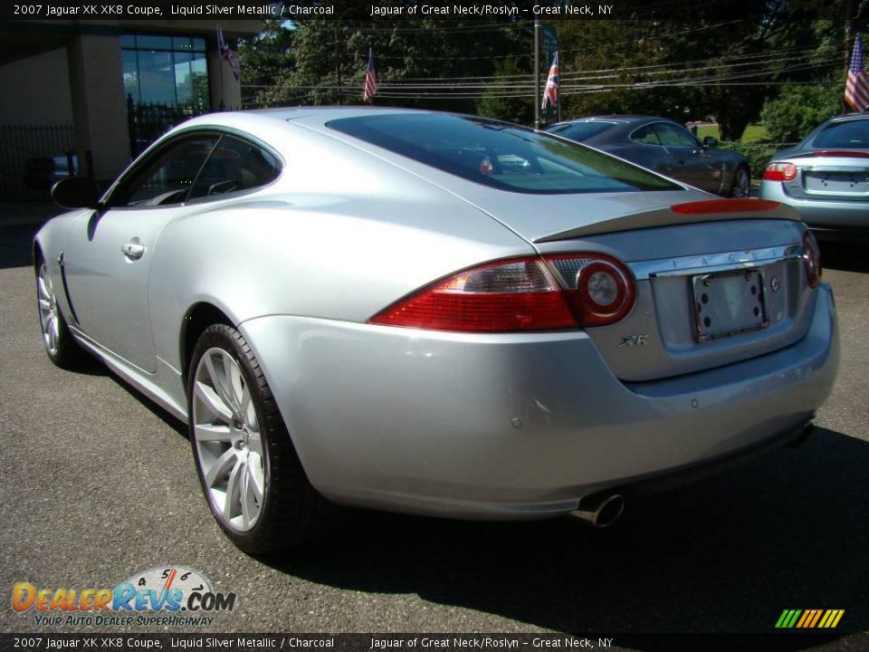 2007 Jaguar XK XK8 Coupe Liquid Silver Metallic / Charcoal Photo #4