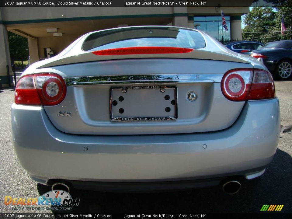 2007 Jaguar XK XK8 Coupe Liquid Silver Metallic / Charcoal Photo #5