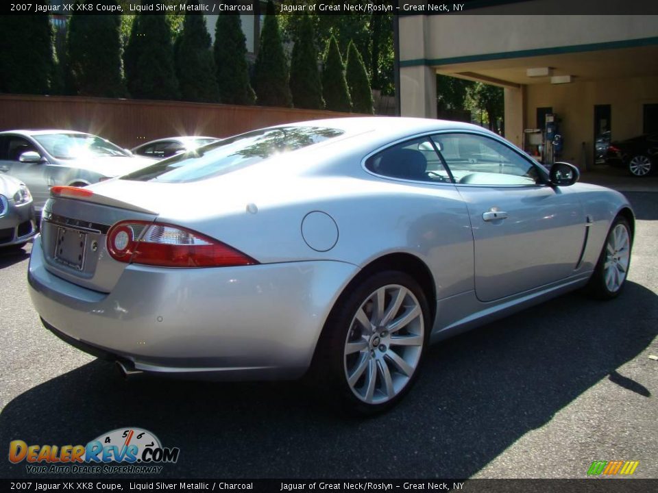 2007 Jaguar XK XK8 Coupe Liquid Silver Metallic / Charcoal Photo #6