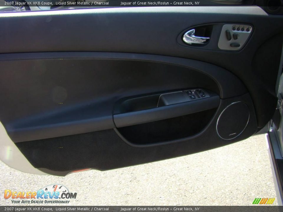 2007 Jaguar XK XK8 Coupe Liquid Silver Metallic / Charcoal Photo #10