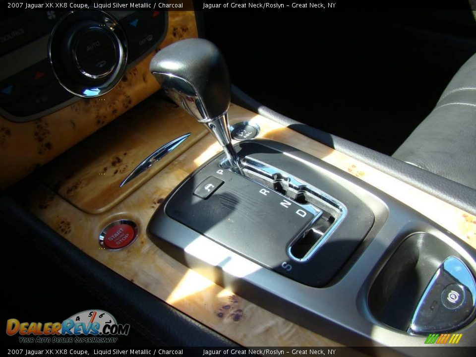 2007 Jaguar XK XK8 Coupe Liquid Silver Metallic / Charcoal Photo #17