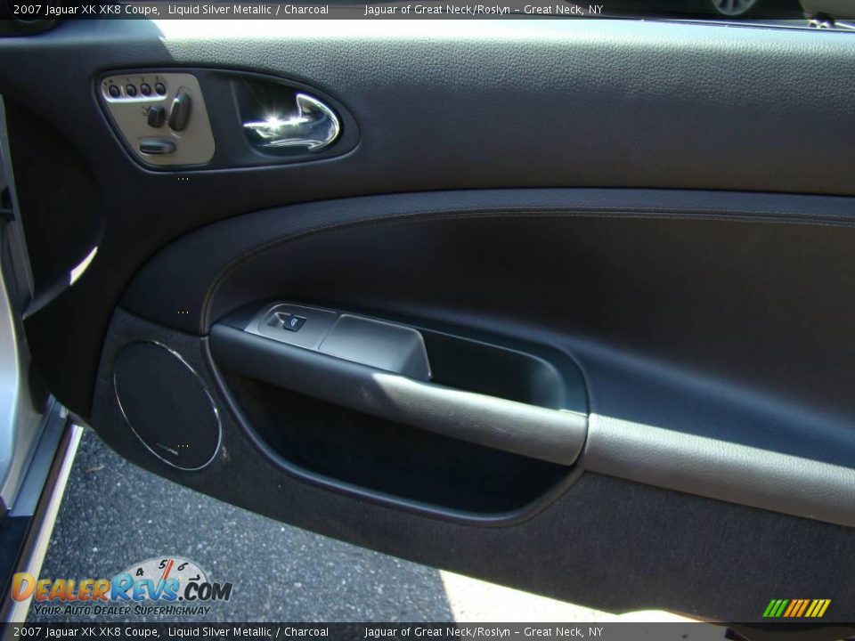 2007 Jaguar XK XK8 Coupe Liquid Silver Metallic / Charcoal Photo #19