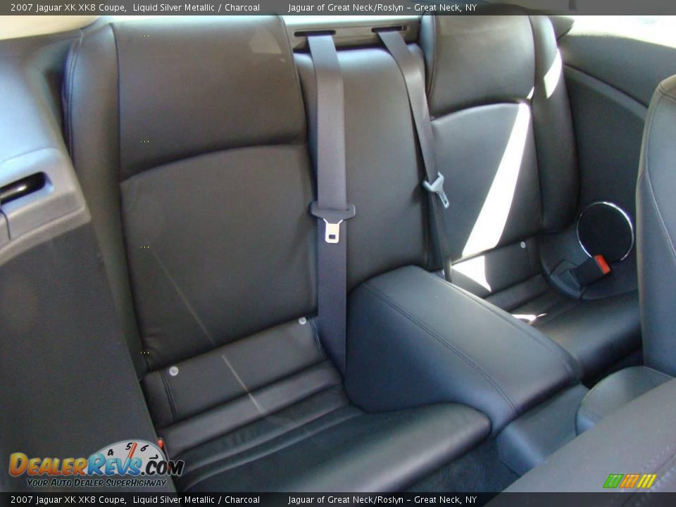 2007 Jaguar XK XK8 Coupe Liquid Silver Metallic / Charcoal Photo #21