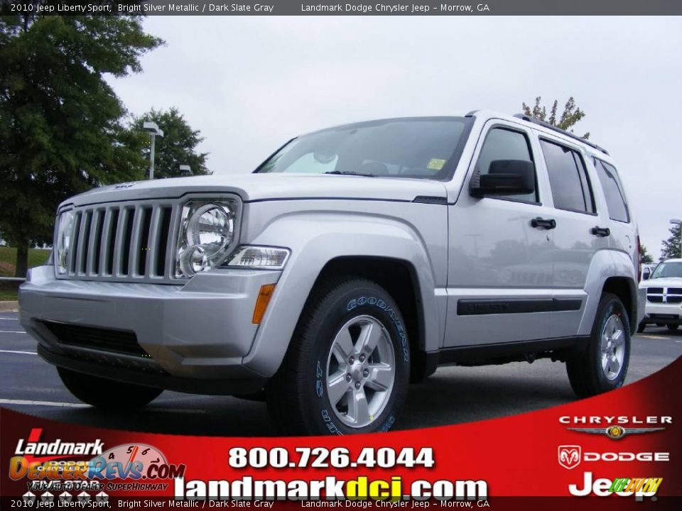 2010 Jeep Liberty Sport Bright Silver Metallic / Dark Slate Gray Photo #1