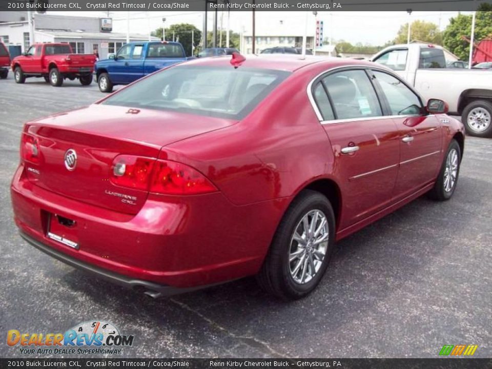 2010 Buick Lucerne CXL Crystal Red Tintcoat / Cocoa/Shale Photo #3