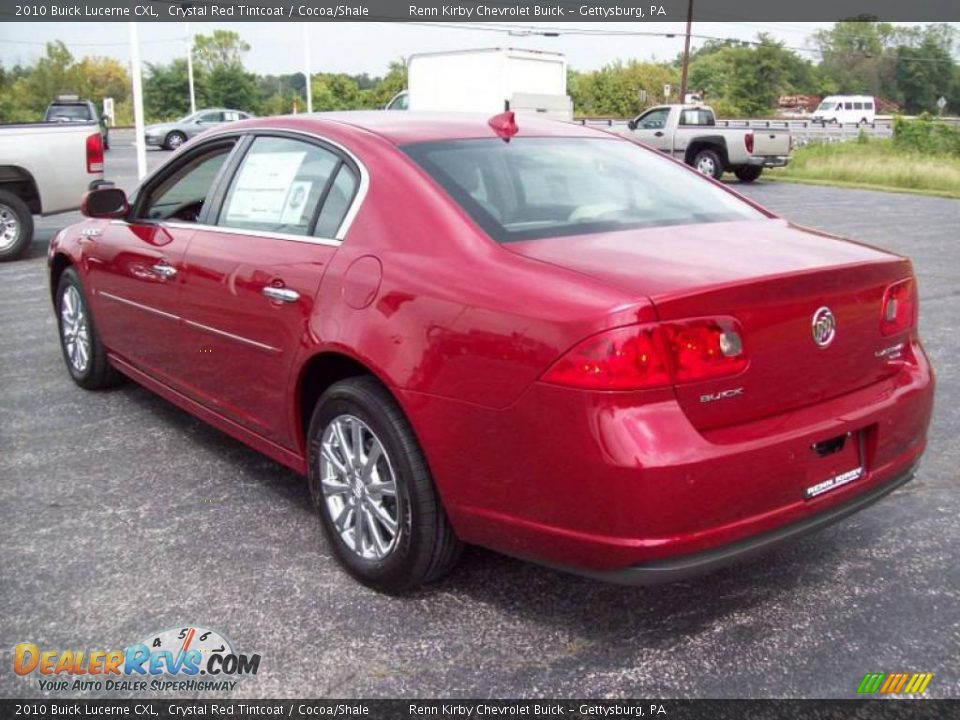 2010 Buick Lucerne CXL Crystal Red Tintcoat / Cocoa/Shale Photo #4