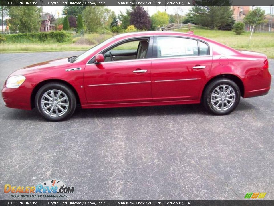 2010 Buick Lucerne CXL Crystal Red Tintcoat / Cocoa/Shale Photo #6