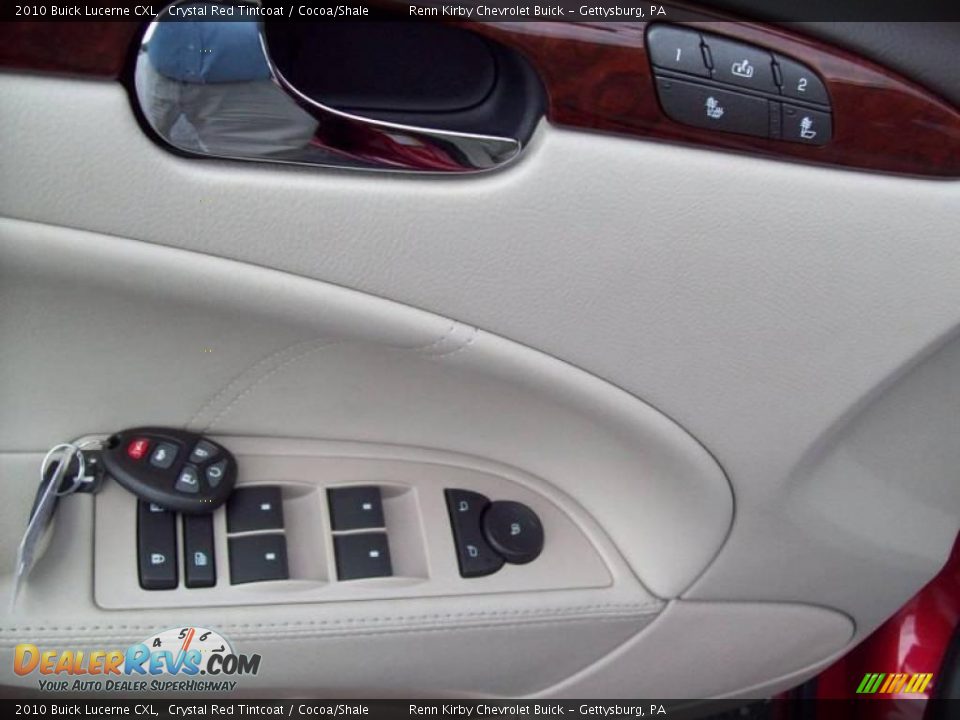 2010 Buick Lucerne CXL Crystal Red Tintcoat / Cocoa/Shale Photo #15