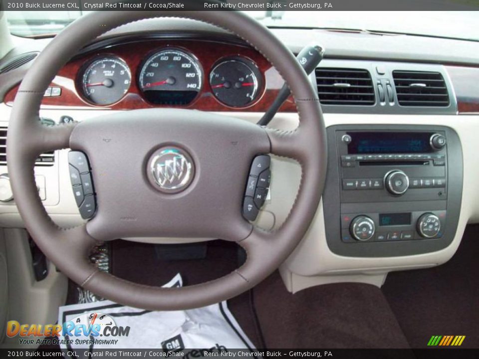 2010 Buick Lucerne CXL Crystal Red Tintcoat / Cocoa/Shale Photo #16