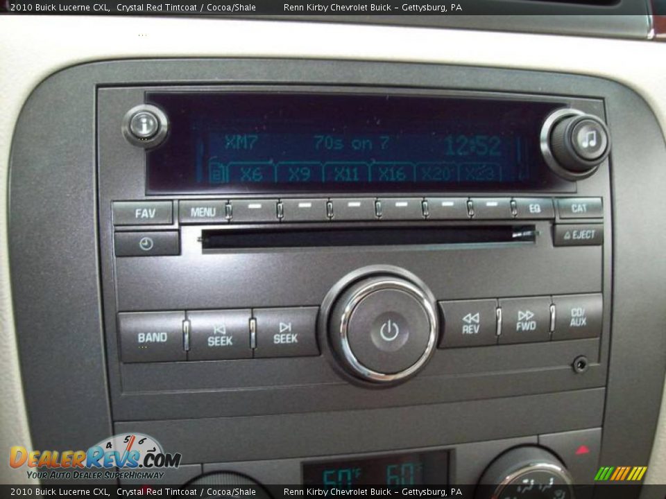 2010 Buick Lucerne CXL Crystal Red Tintcoat / Cocoa/Shale Photo #18