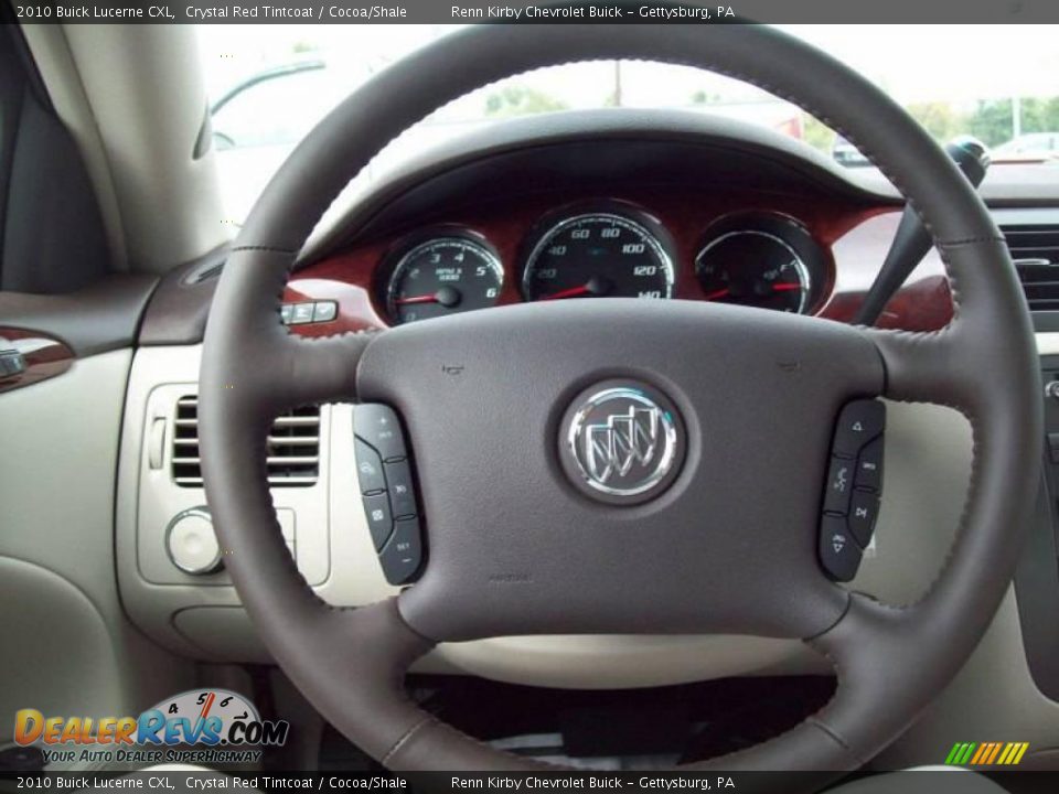 2010 Buick Lucerne CXL Crystal Red Tintcoat / Cocoa/Shale Photo #20