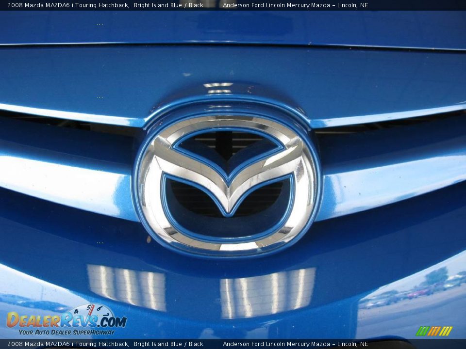 2008 Mazda MAZDA6 i Touring Hatchback Bright Island Blue / Black Photo #8