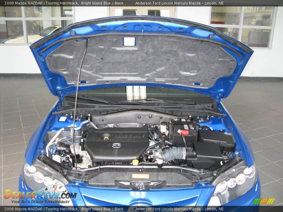 2008 Mazda MAZDA6 i Touring Hatchback Bright Island Blue / Black Photo #9