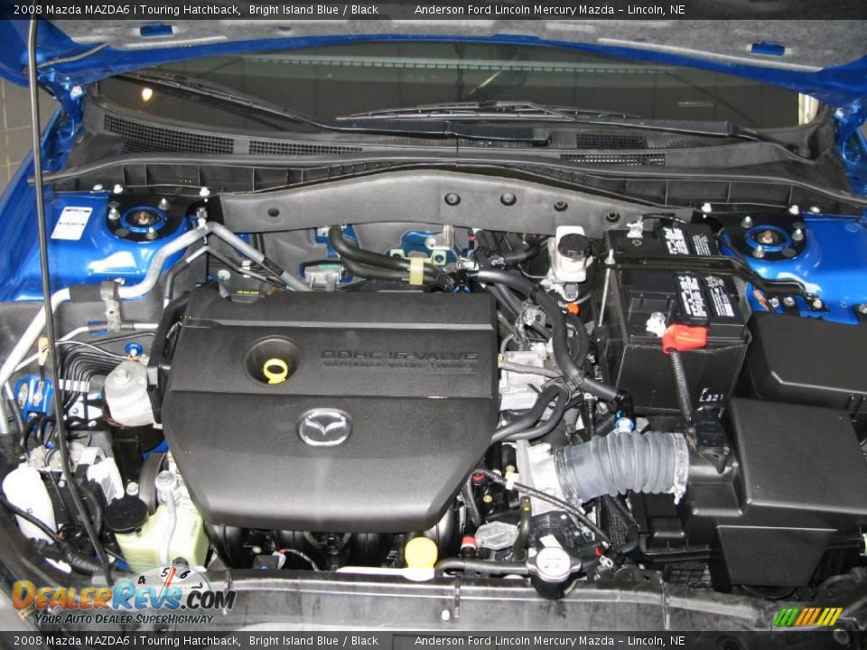 2008 Mazda MAZDA6 i Touring Hatchback Bright Island Blue / Black Photo #10