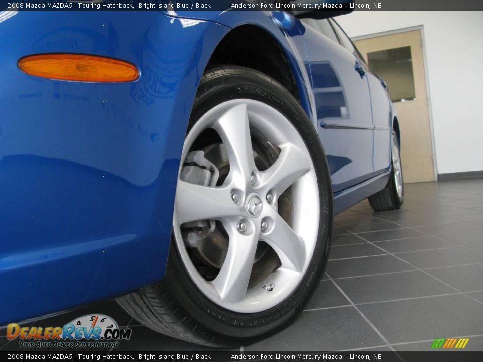 2008 Mazda MAZDA6 i Touring Hatchback Bright Island Blue / Black Photo #11
