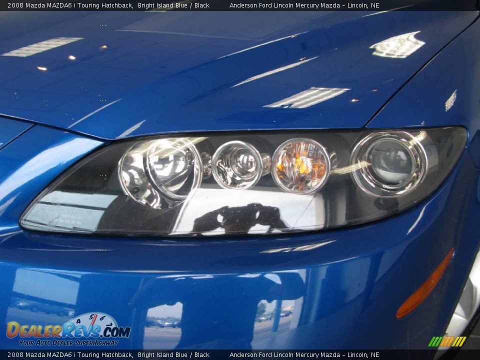 2008 Mazda MAZDA6 i Touring Hatchback Bright Island Blue / Black Photo #15