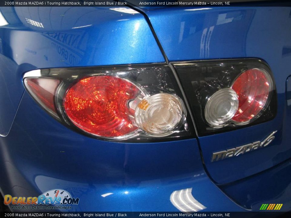 2008 Mazda MAZDA6 i Touring Hatchback Bright Island Blue / Black Photo #16